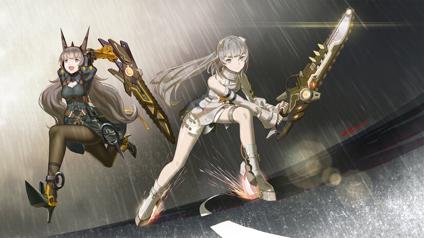 nanami, nanami: storm, and nanami: pulse (punishing: gray raven) drawn by shui_qian_he_kafei
