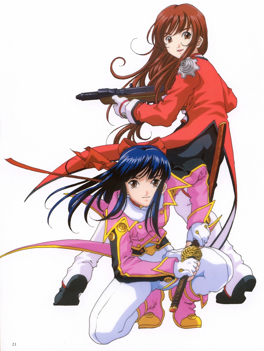 shinguuji sakura and erica fontaine (sakura taisen and 1 more)