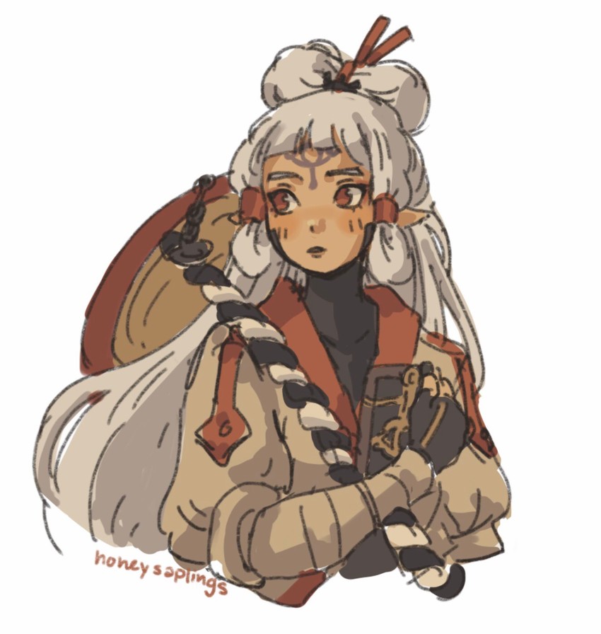 impa (the legend of zelda and 2 more) drawn by honeysaplings