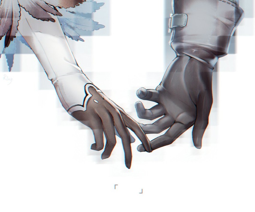 2b and 9s (nier and 1 more) drawn by aki663