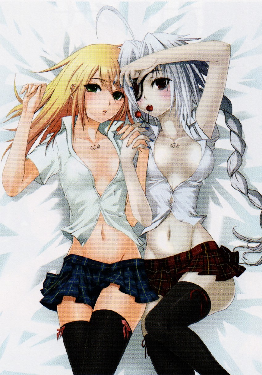 noel vermillion and nu-13 (blazblue and 1 more)