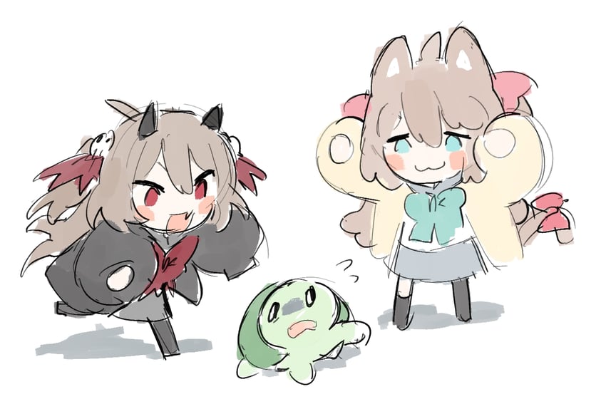 neuro-sama, evil neuro-sama, and vedal987 (vedal ai) drawn by pasharuu
