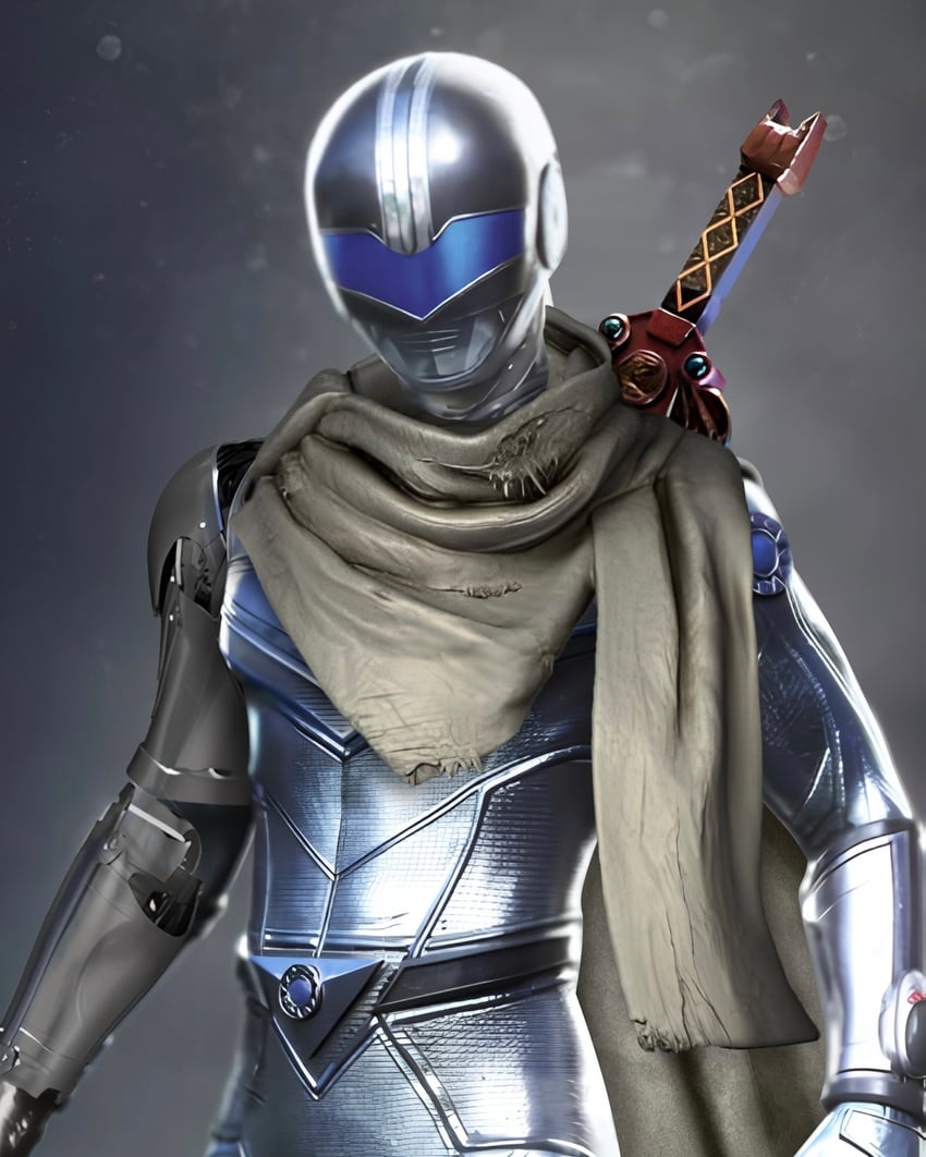 chrono ranger (original and 2 more) drawn by kamen_rai