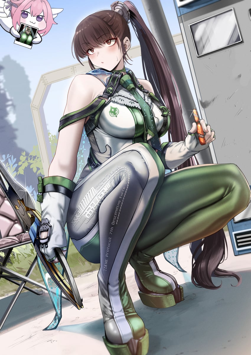 eve and doro (goddess of victory: nikke and 1 more) drawn by cliov