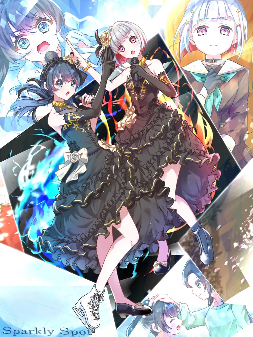 murano sayaka, yugiri tsuzuri, and murano tsukasa (love live! and 1 more) drawn by sakari_(pear_8_ll)