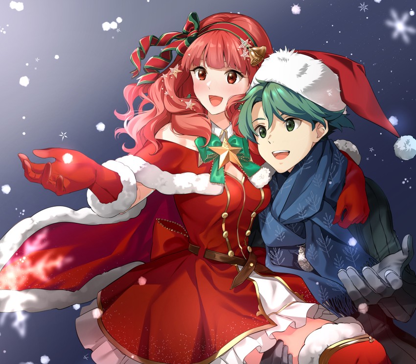 celica and alm (fire emblem and 1 more) drawn by taromarun