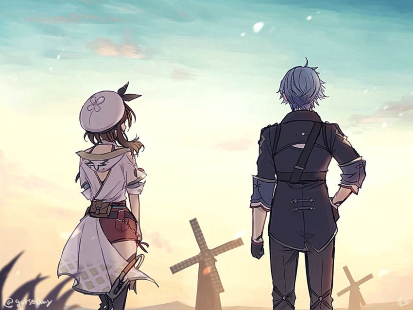 reisalin stout and bos brunnen (atelier and 2 more) drawn by hari_(gorse6my)