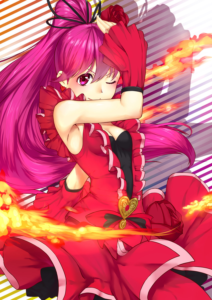 aino megumi and cure lovely (precure and 1 more) drawn by huai_diao_de_zongzi