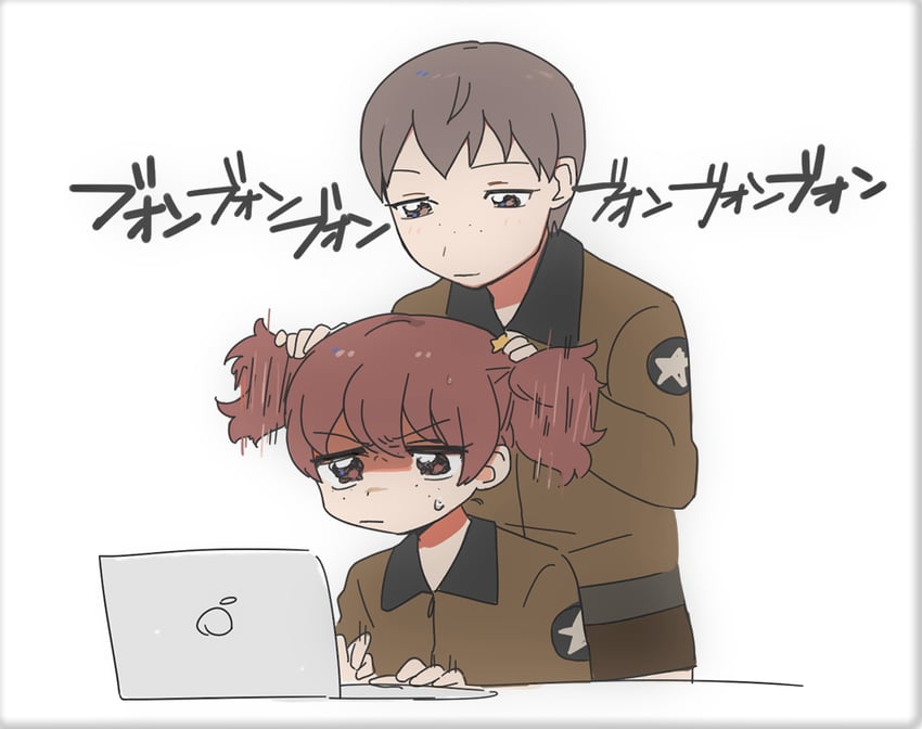 alisa and naomi (girls und panzer and 1 more) drawn by sumirebatake