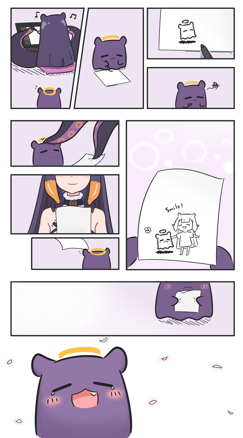 ninomae ina'nis and takodachi (hololive and 1 more) drawn by mpien