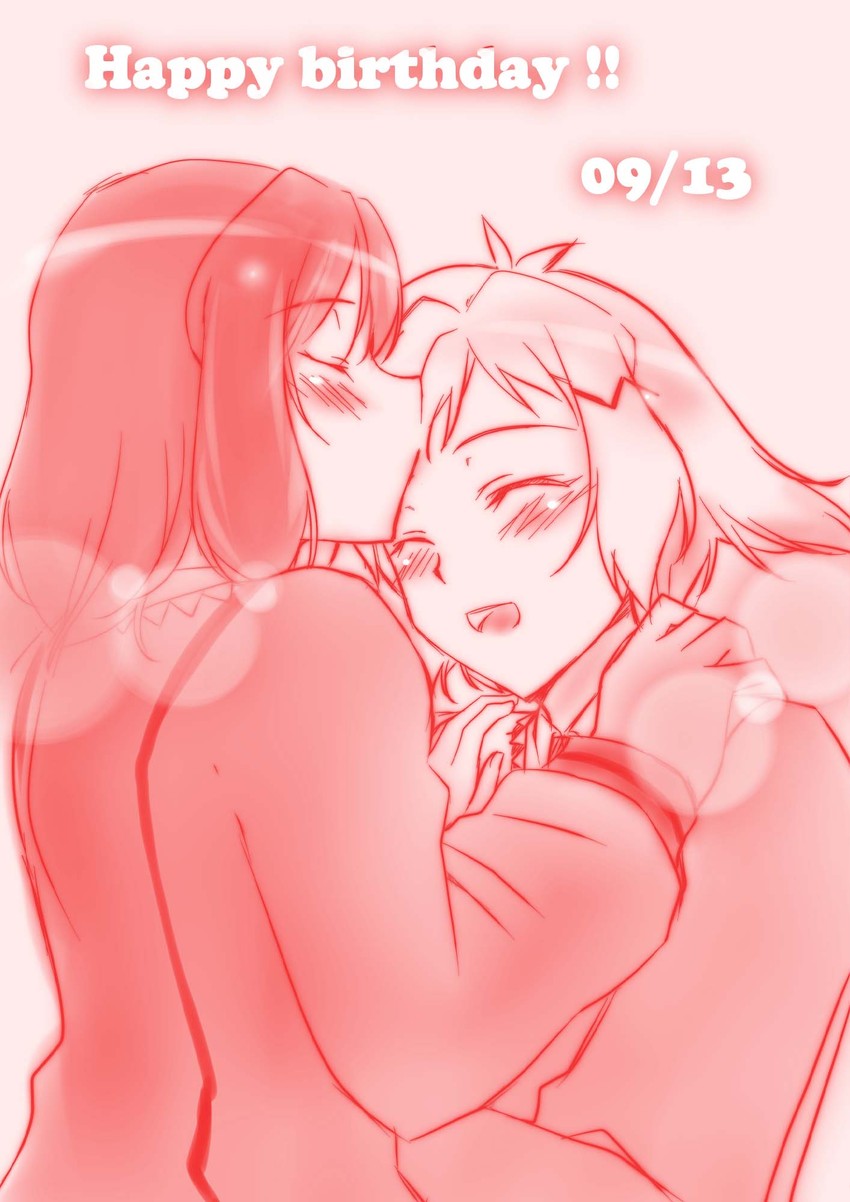 tachibana hibiki and kohinata miku (senki zesshou symphogear) drawn by hisou_noa