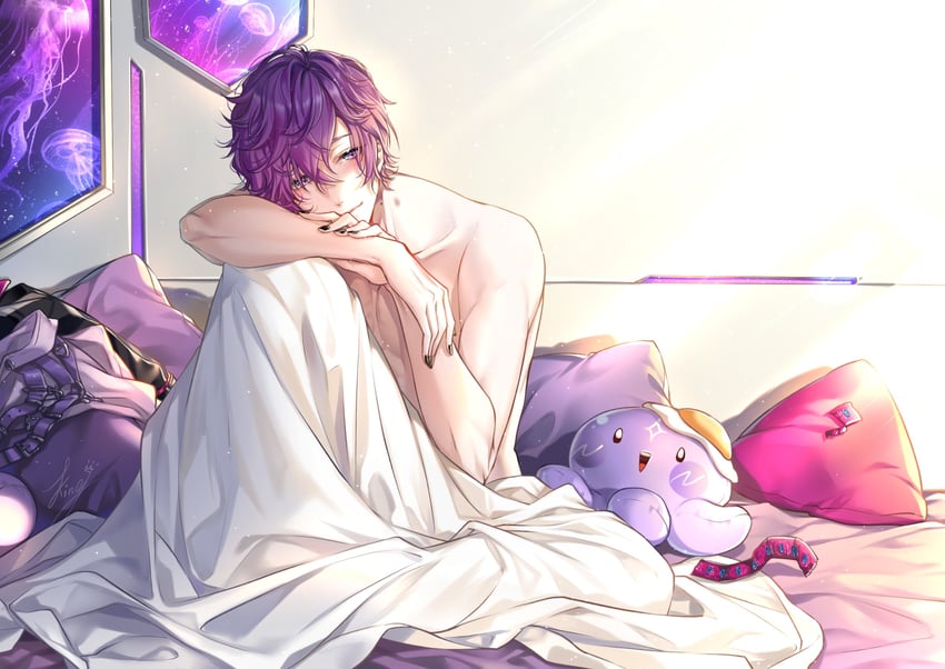 uki violeta and stargazer (nijisanji and 1 more) drawn by kingchenxi