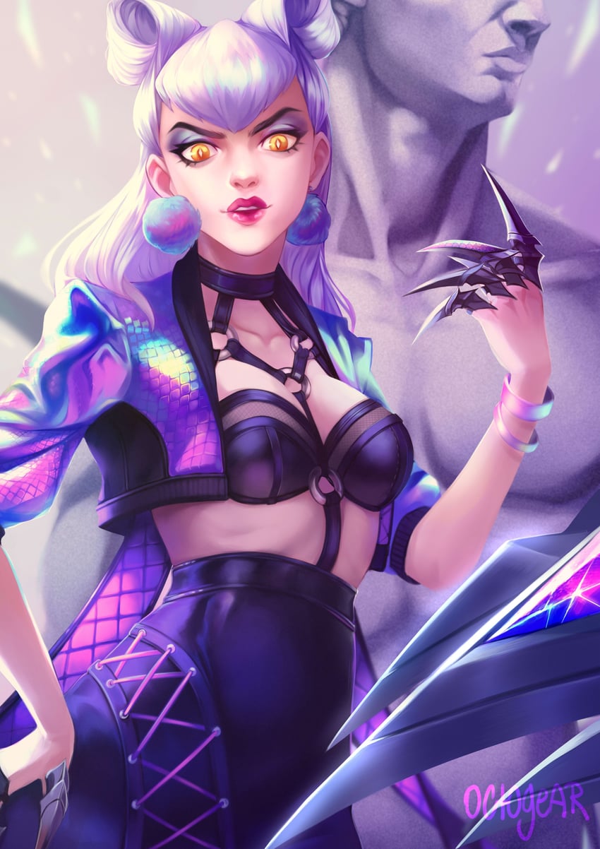evelynn and k/da all out evelynn (league of legends) drawn by octogear