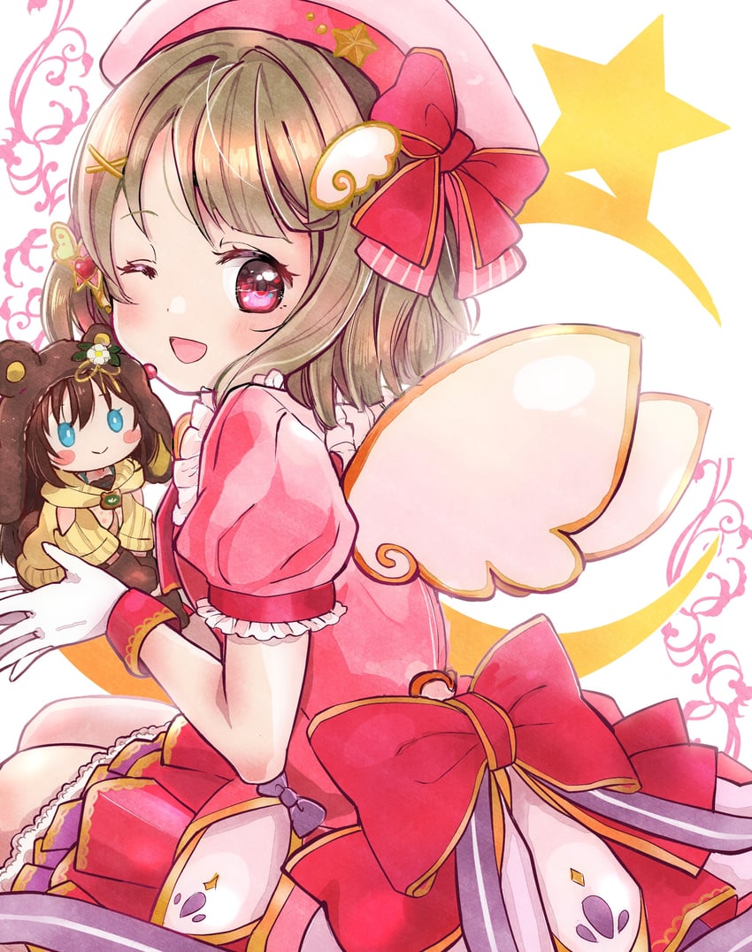 osaka shizuku and nakasu kasumi (love live! and 1 more) drawn by hacosumi