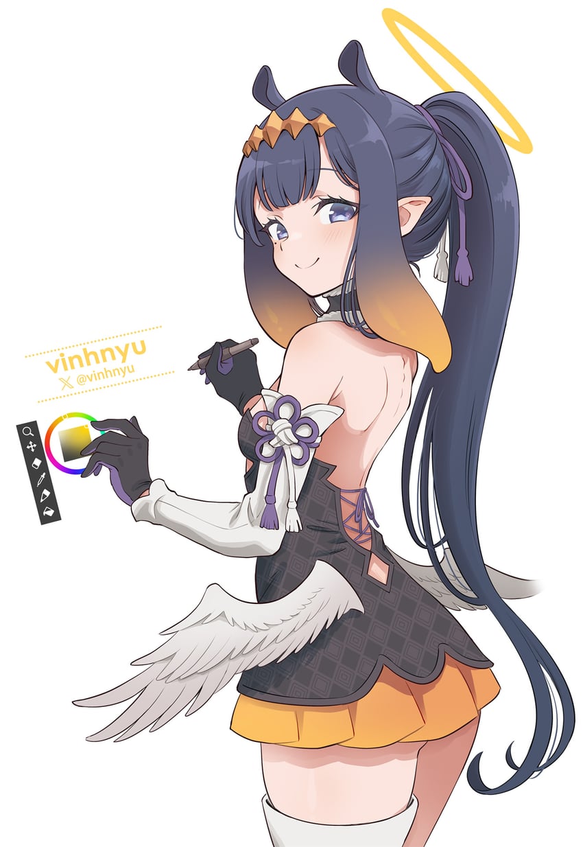 ninomae ina'nis (hololive and 1 more) drawn by vinhnyu