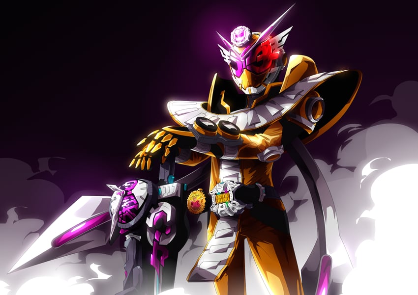 kamen rider zi-o and kamen rider zi-o ohmaform (kamen rider and 2 more) drawn by otokamu