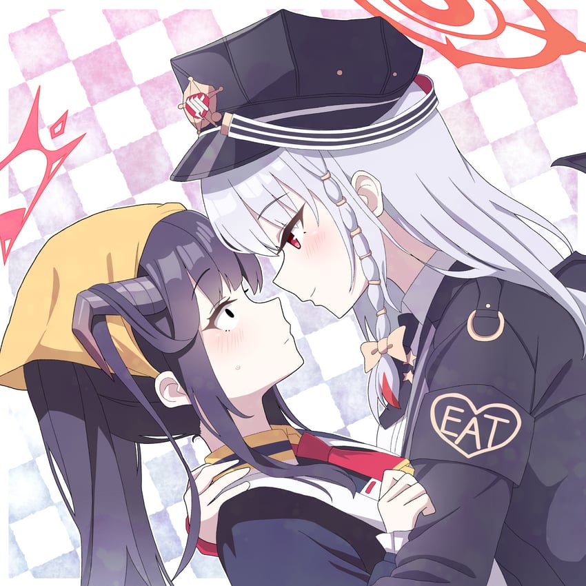 haruna and fuuka (blue archive) drawn by vector_(dmlddmld00)