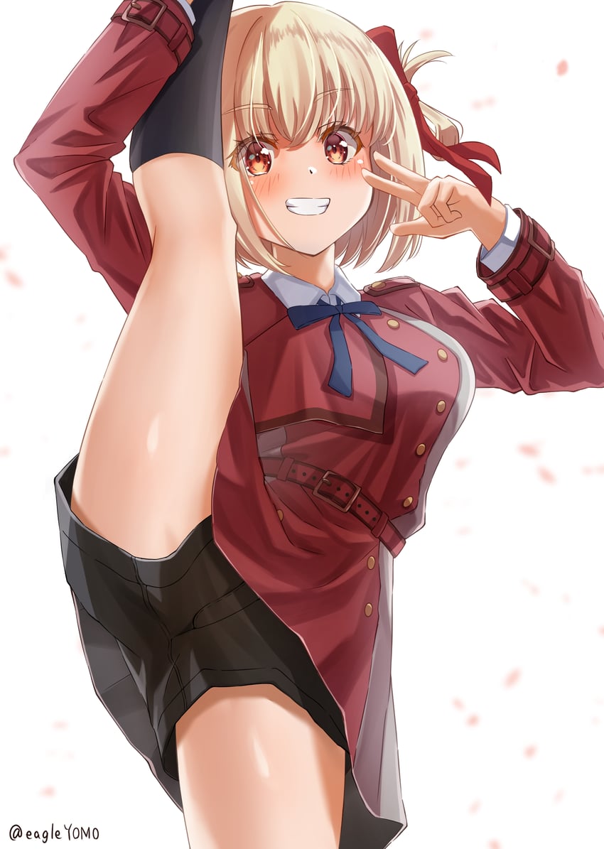 nishikigi chisato (lycoris recoil) drawn by yomo