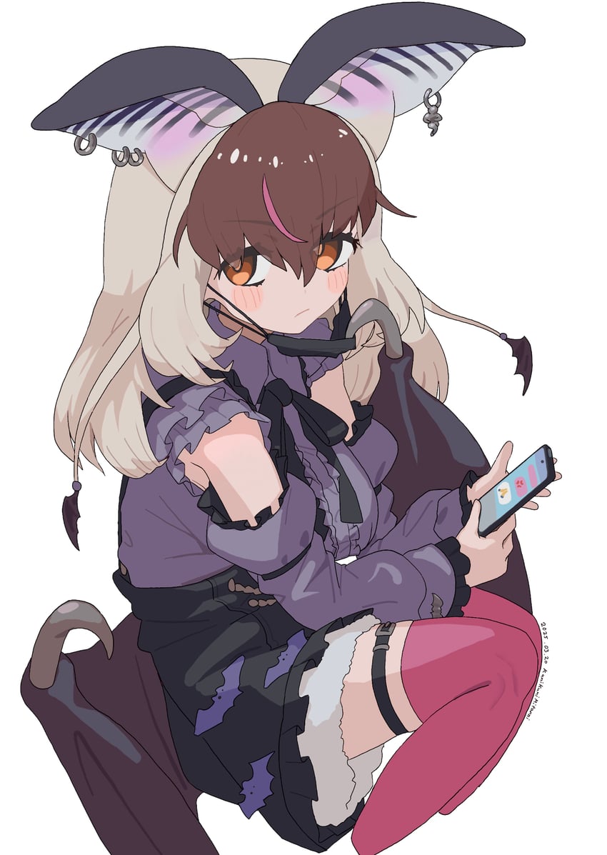 brown long-eared bat (kemono friends and 1 more) drawn by kunikuni_(kunihiro2005)