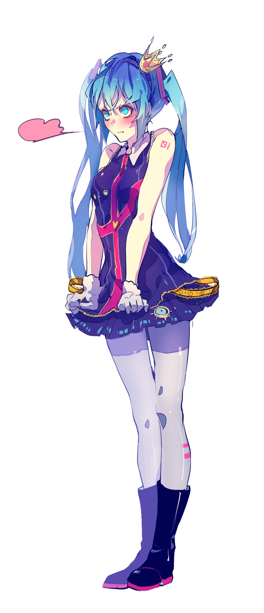 hatsune miku (vocaloid and 1 more) drawn by yelsh