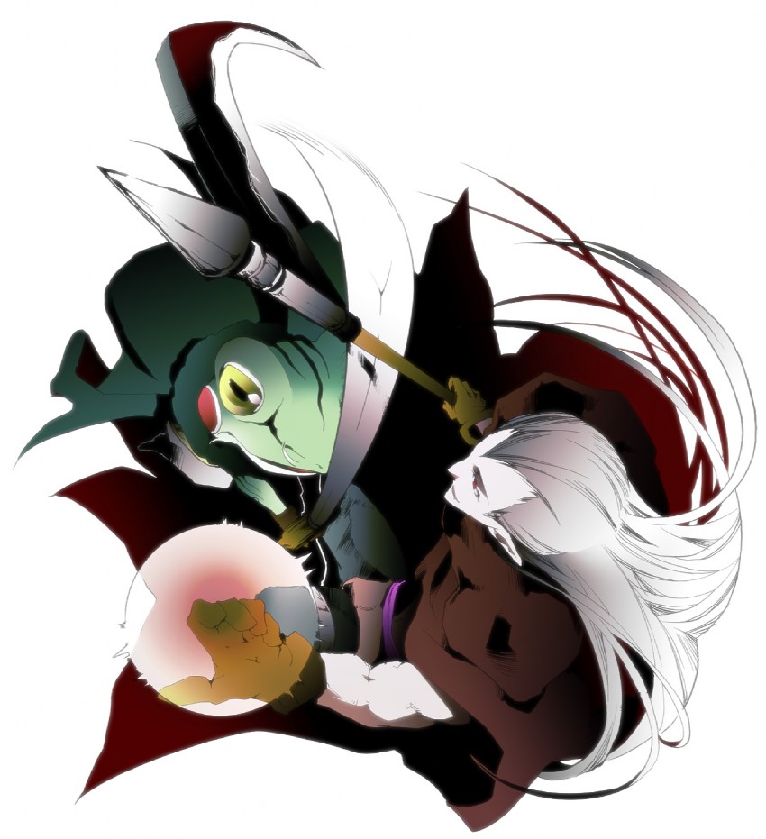 frog and magus (chrono trigger) drawn by pppk
