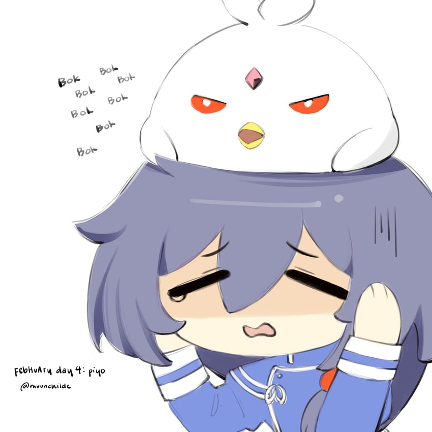 fu hua and jingwei (honkai and 1 more) drawn by muunchilde