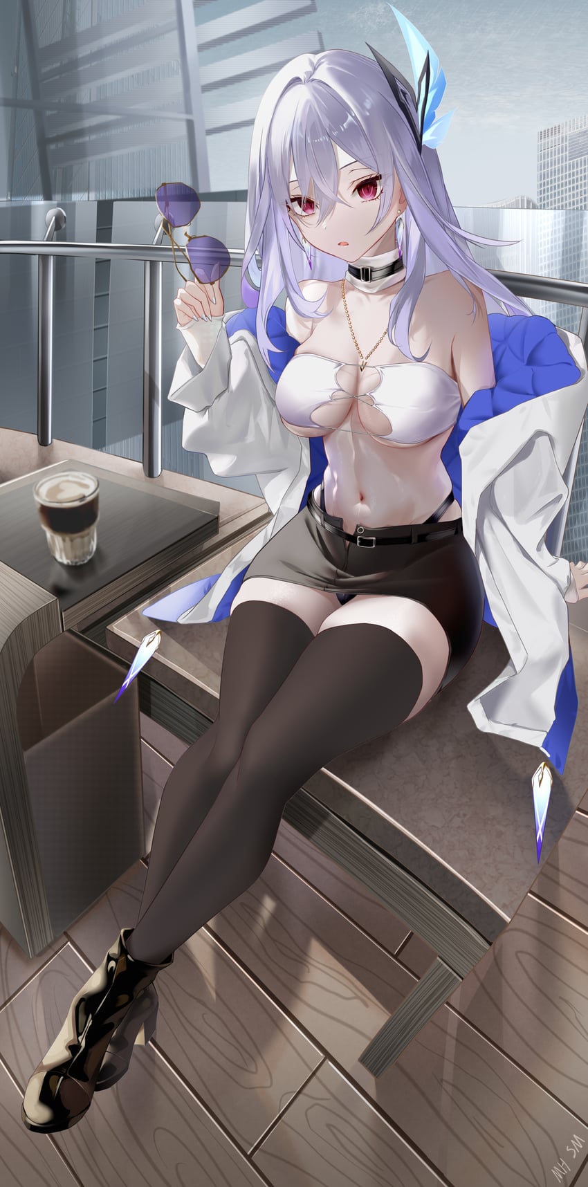 skirk (genshin impact) drawn by maho_shi_ma