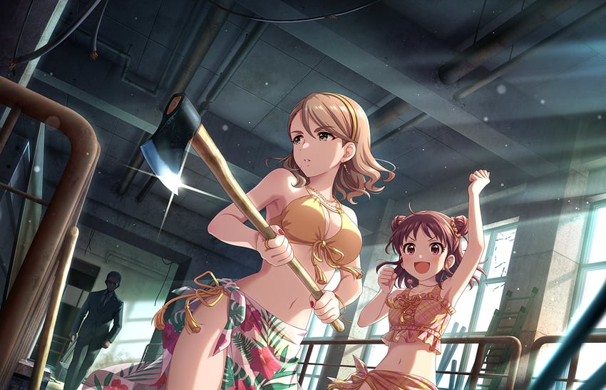 munakata atsumi and yanagi kiyora (idolmaster and 2 more)