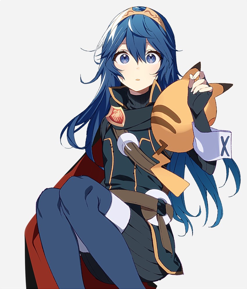 pikachu and lucina (pokemon and 2 more) drawn by ryon_(ryonhei)