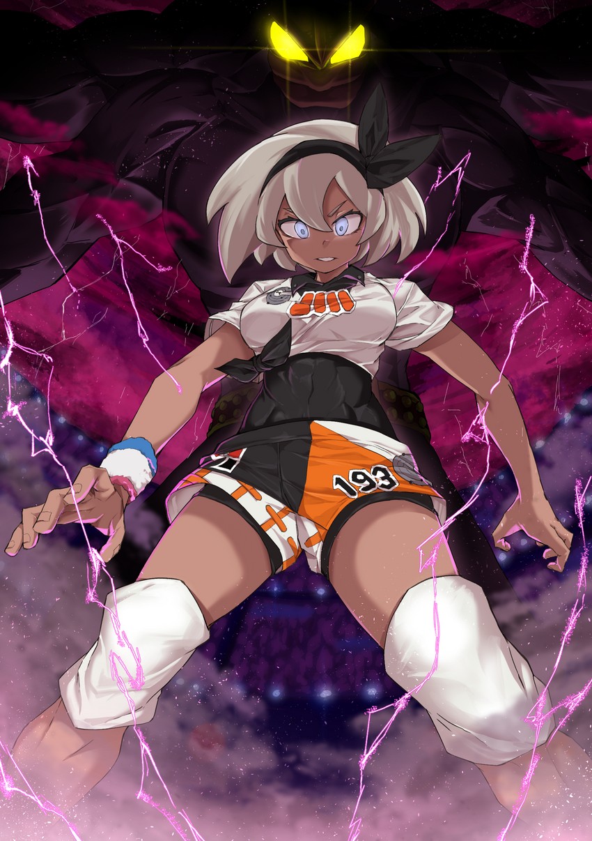 bea, machamp, and gigantamax machamp (pokemon and 1 more) drawn by takoongyi