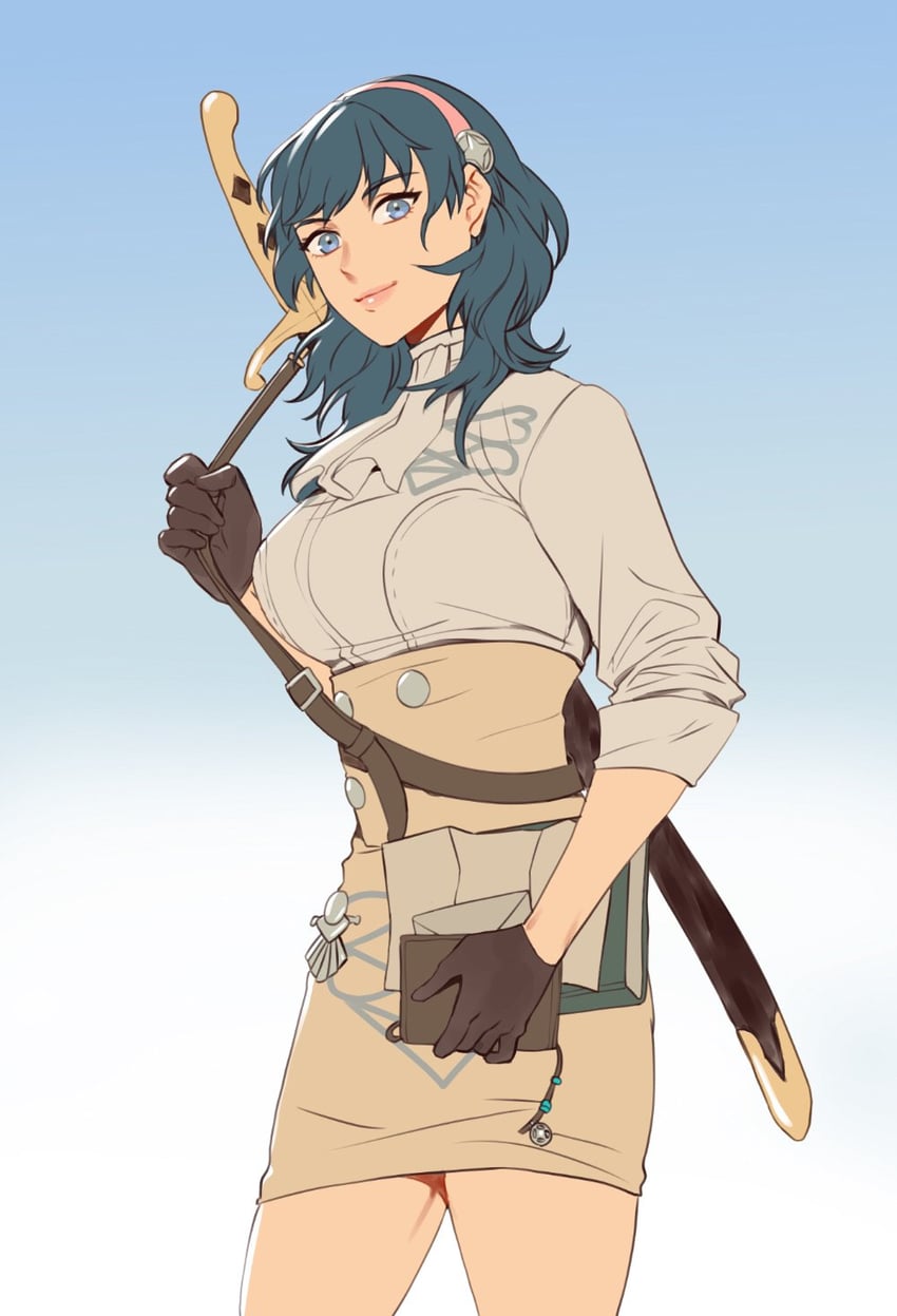 female byleth (fire emblem and 1 more) drawn by radiostarkiller