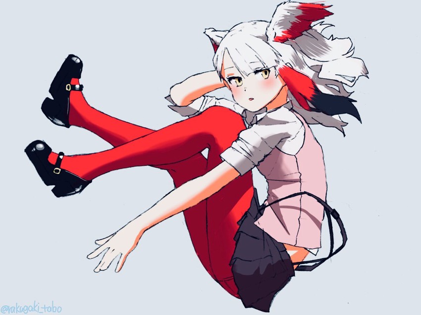 japanese crested ibis (kemono friends) drawn by turbo_engine_(rakugaki_tabo)