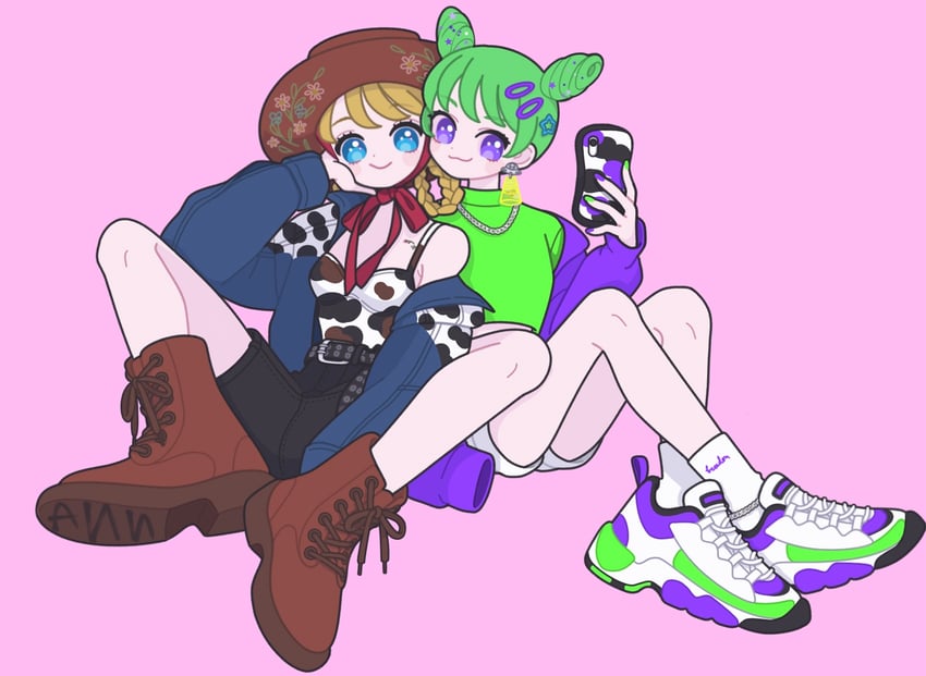 morizono wakana and fukuhara ann (pretty series and 2 more) drawn by nyaasechan