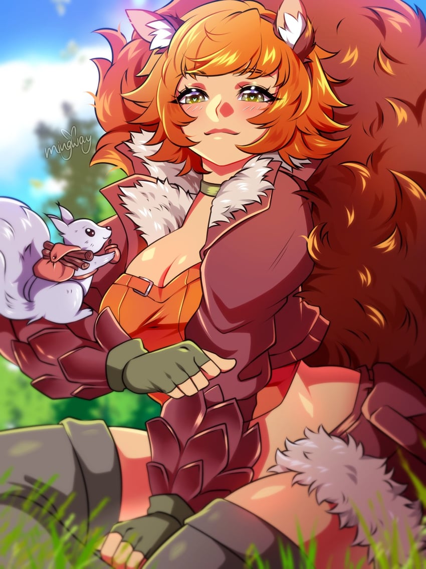 squirrel girl (marvel and 1 more) drawn by mingway