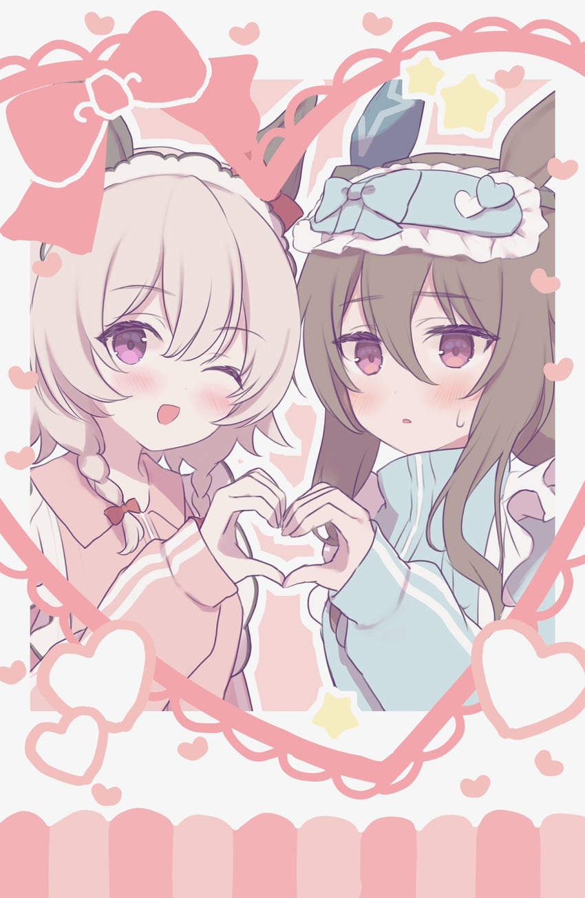 admire vega and curren chan (umamusume) drawn by satou_shio@co