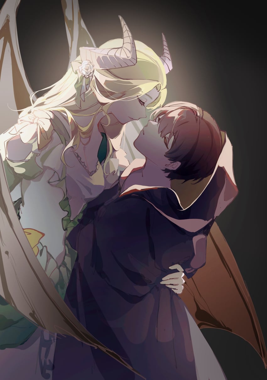 klein moretti and audrey hall (lord of the mysteries) drawn by yaoyu5
