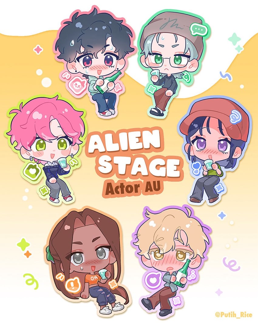 sua, mizi, ivan, till, luka, and 1 more (alien stage) drawn by putih_rice