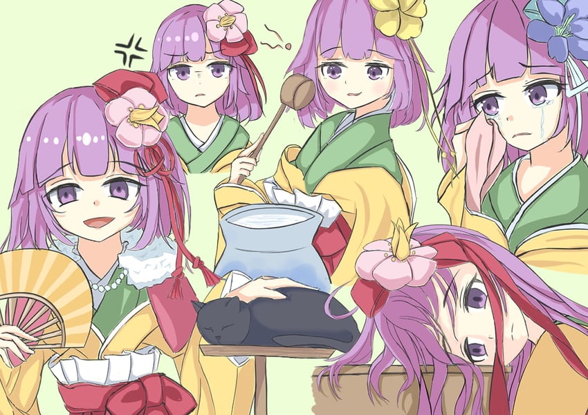 hieda no akyuu (touhou and 1 more) drawn by aqpaca