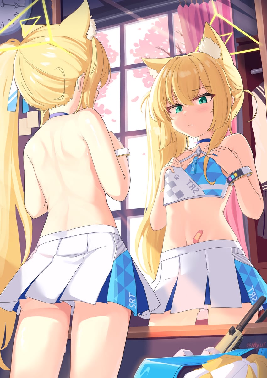 kurumi (blue archive) drawn by myuf