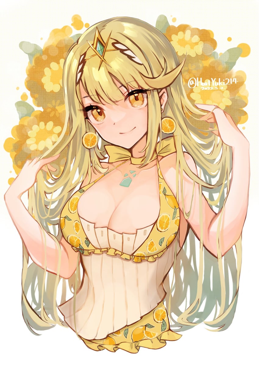 mythra (xenoblade chronicles and 1 more) drawn by haruto_yuki