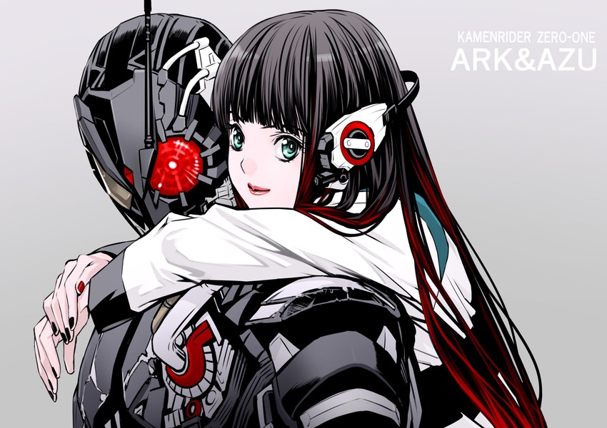 as and kamen rider ark-zero (kamen rider and 1 more) drawn by parashima_tenko
