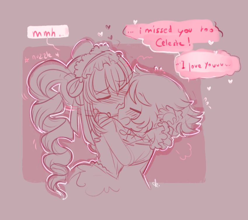 celestia ludenberg and fujisaki chihiro (danganronpa and 1 more) drawn by twinklelitchii