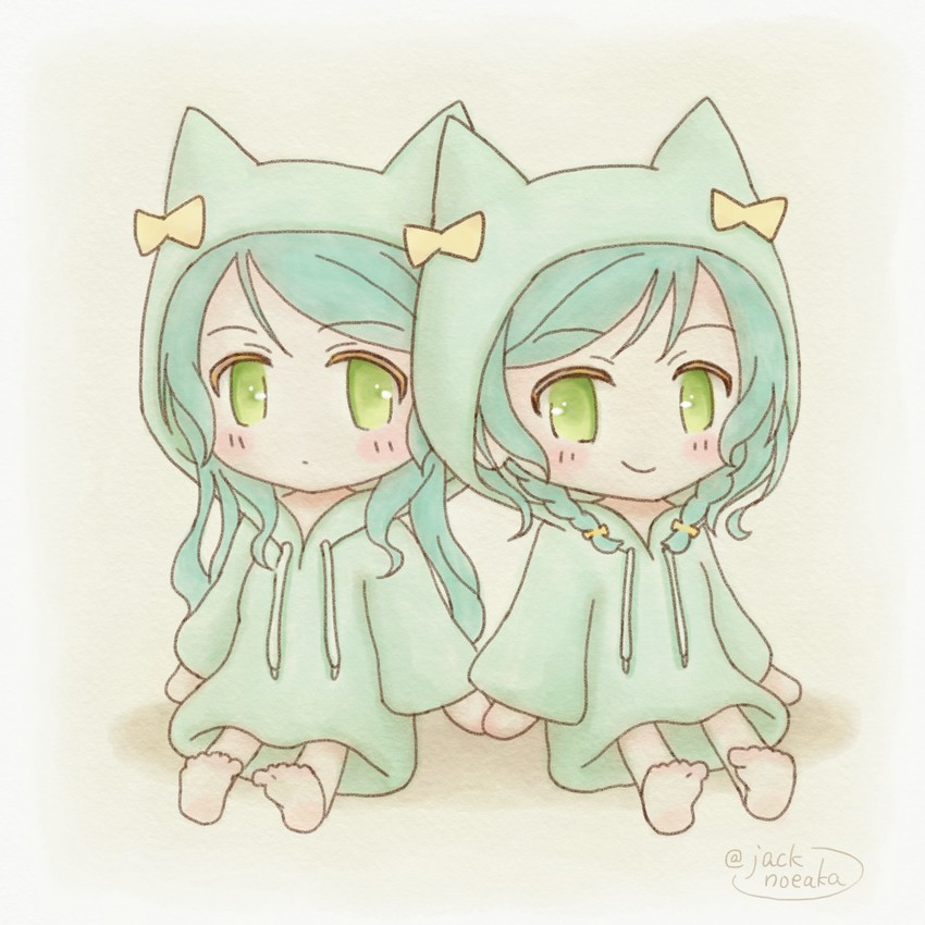 hikawa sayo and hikawa hina (bang dream!) drawn by jack_(jacknoeaka)