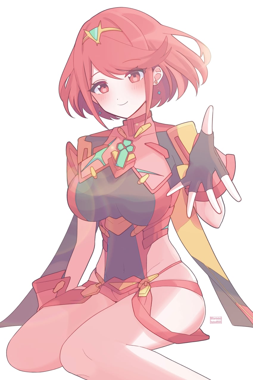 pyra (xenoblade chronicles and 1 more) drawn by kotohatoko510