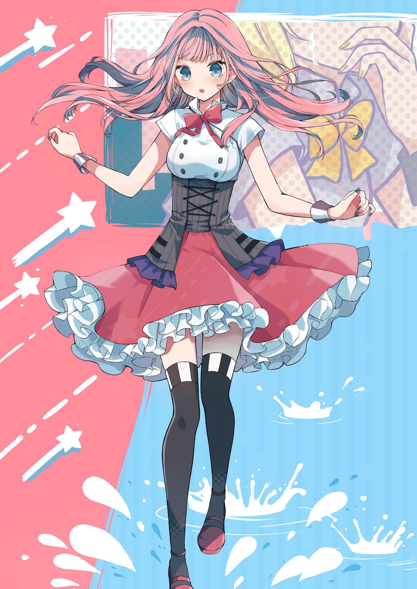 kagamine rin and megurine luka (vocaloid and 1 more) drawn by nagitofuu