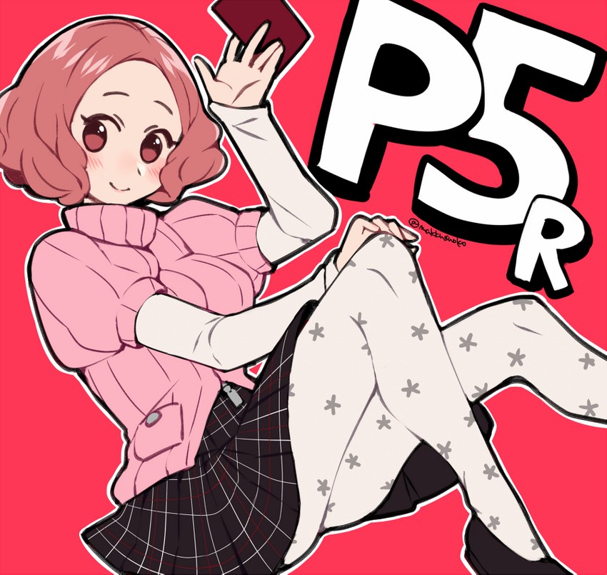 okumura haru (persona and 2 more) drawn by do_m_kaeru