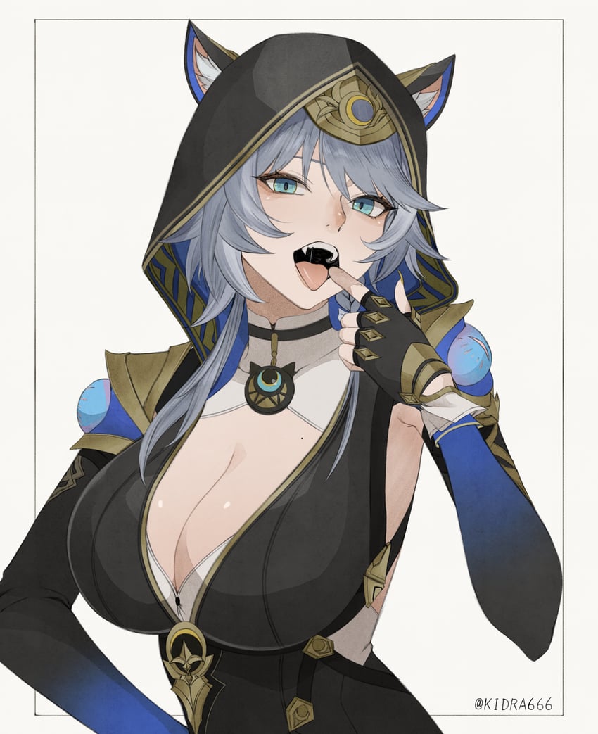 cipher (honkai and 1 more) drawn by bake_ryori
