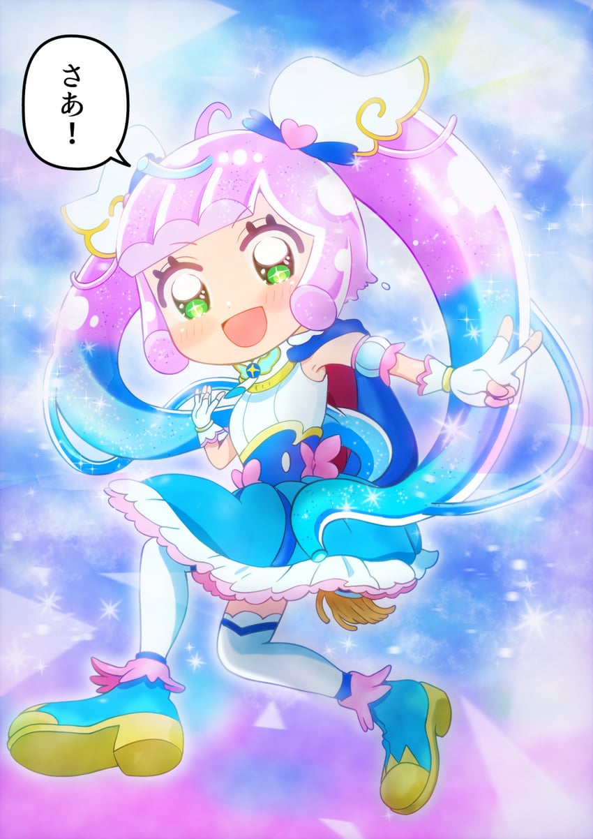 cure sky and puniru (precure and 2 more) drawn by asukamama89