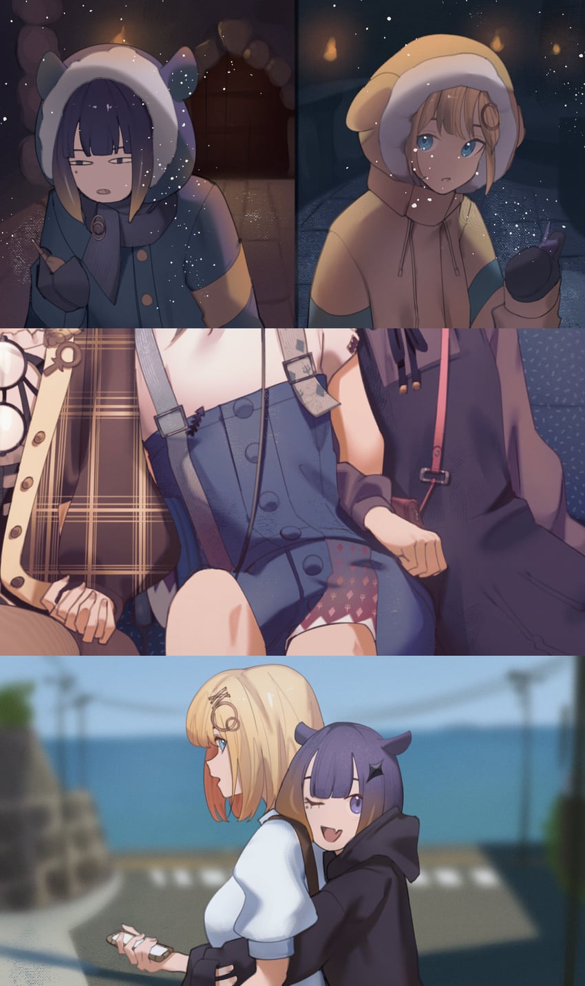 gawr gura, ninomae ina'nis, and watson amelia (hololive and 1 more) drawn by ninochuu