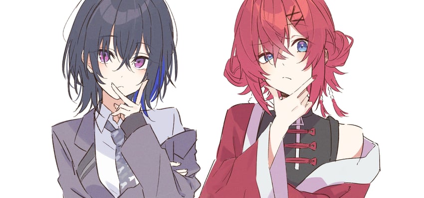 ange katrina and ichinose uruha (nijisanji and 1 more) drawn by talunilu_uu3